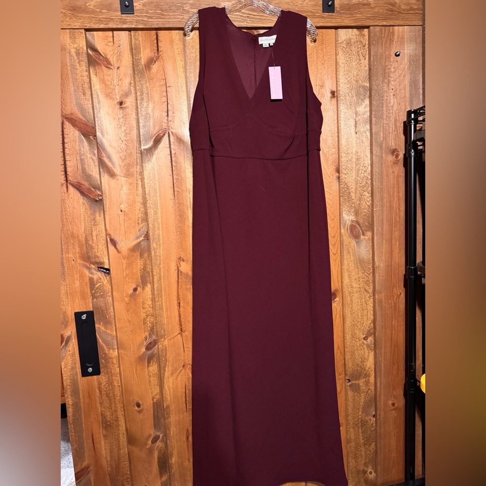 Sachin + Babi Deep Red Maxi Dress